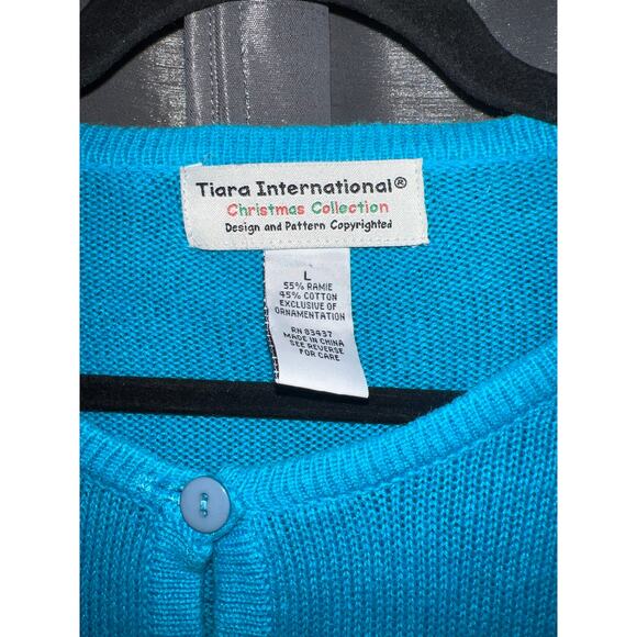 Ugly Christmas Sweater Xmas Size Large Cardigan - Picture 2 of 3